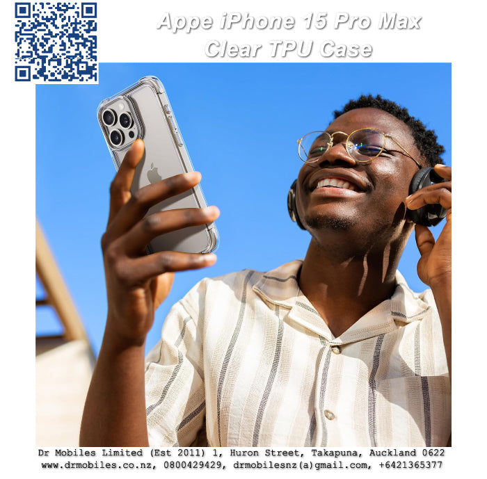 Apple iPhone 15 Pro Max 6.69" Clear TPU Case MagSafe Charging