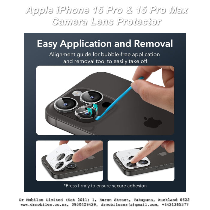 Camera Lens Protector for iPhone 15 Pro or iPhone 15 Pro Max
