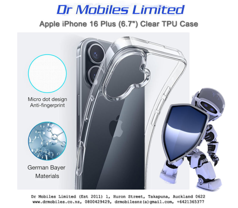 Apple iPhone 16 Plus (6.7") Soft TPU Protective Case