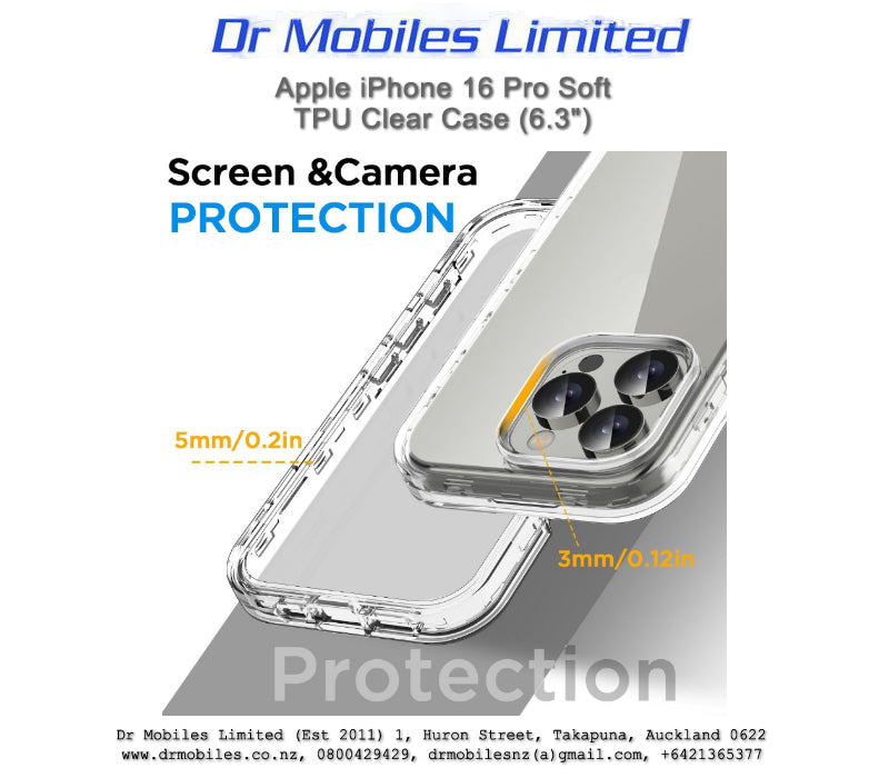 Apple iPhone 16 Pro Soft TPU Case (6.3")