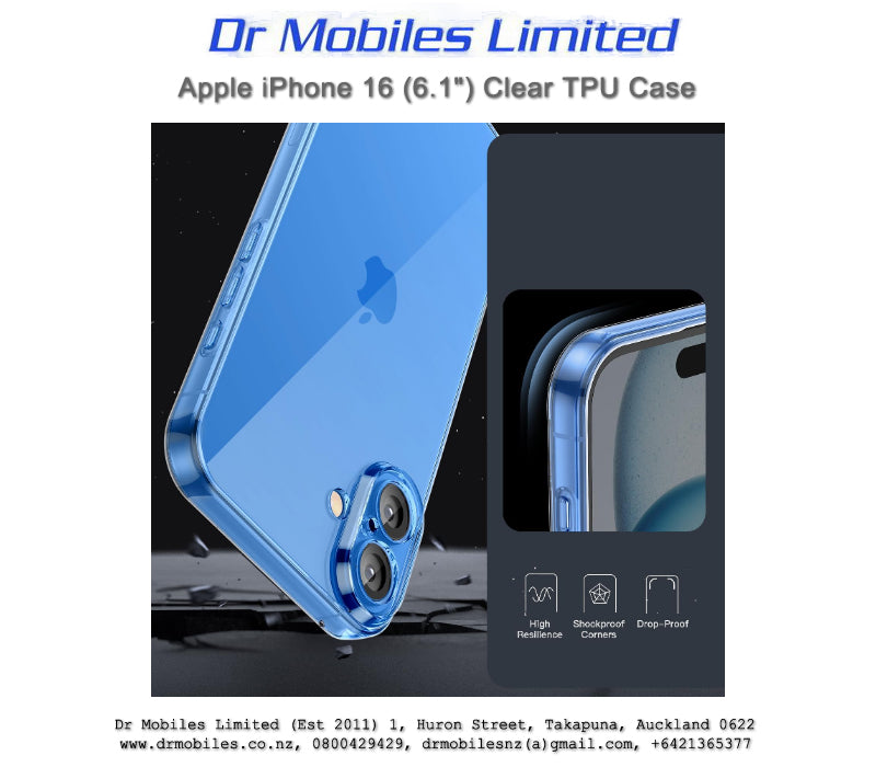 Apple iPhone 16 (6.1") Soft TPU Protective Case