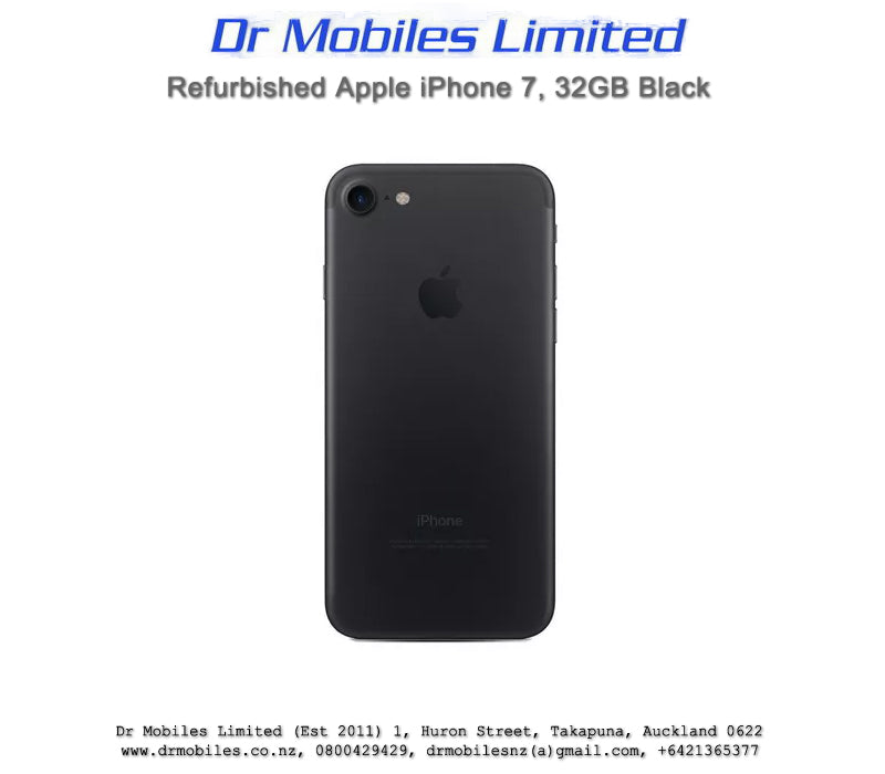 Refurbished Apple iPhone 7, Black, 32GB