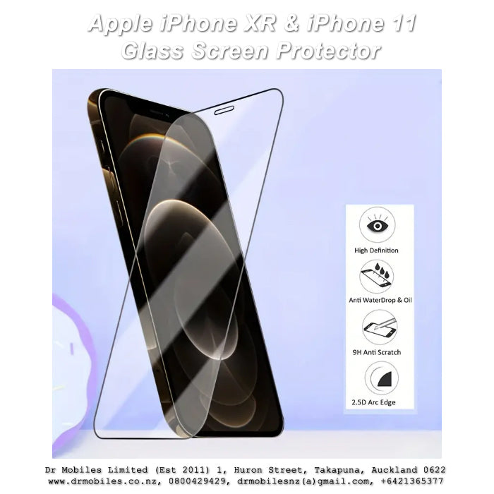 iPhone XR or iPhone 11 Glass Screen Protector 9H Hardness Rating