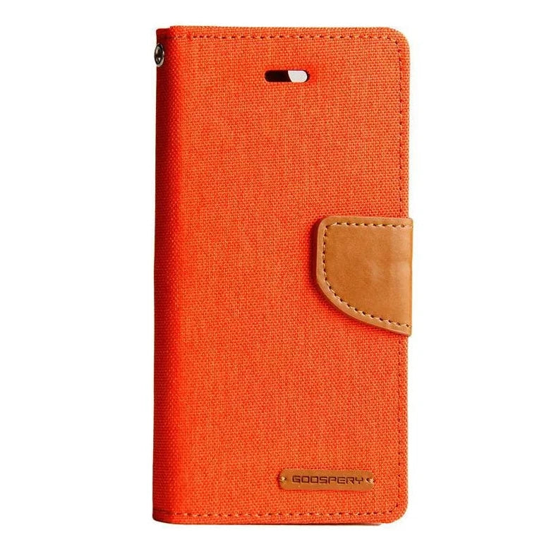 Goospery iPhone 13 Pro Max/12 Pro Max 6.7 Canvas Fabric Flip Wallet Case Cover