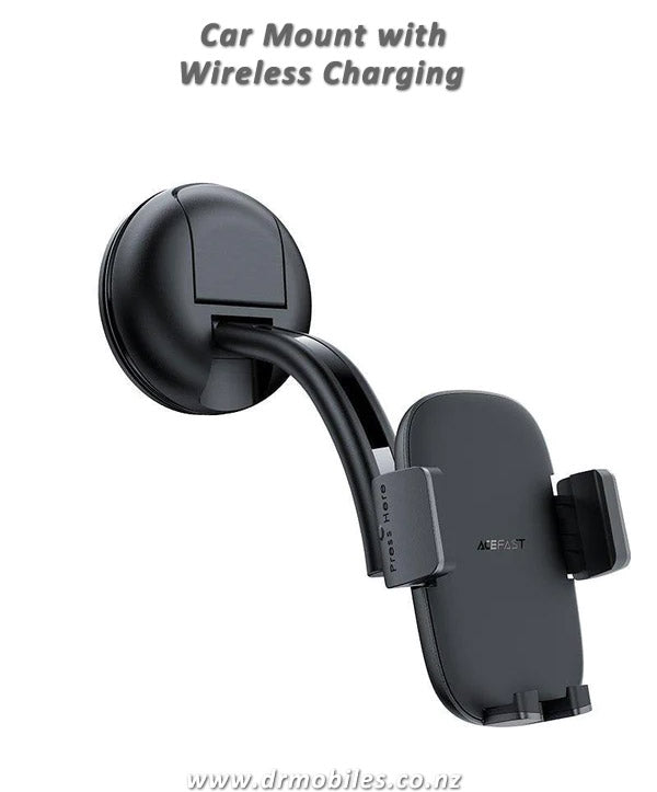 In-Car Wireless Charger with Phone Mount - Acefast D5