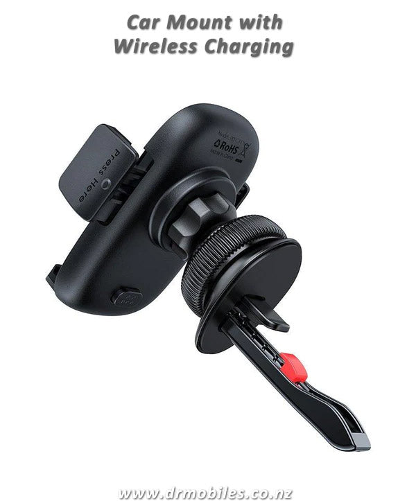 In-Car Wireless Charger with Phone Mount - Acefast D5