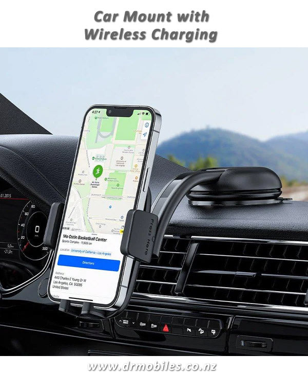In-Car Wireless Charger with Phone Mount - Acefast D5