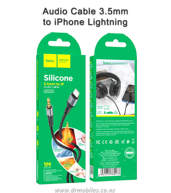 Audio Cable - 3.5mm Jack to iPhone Lightning - Hoco UPA22