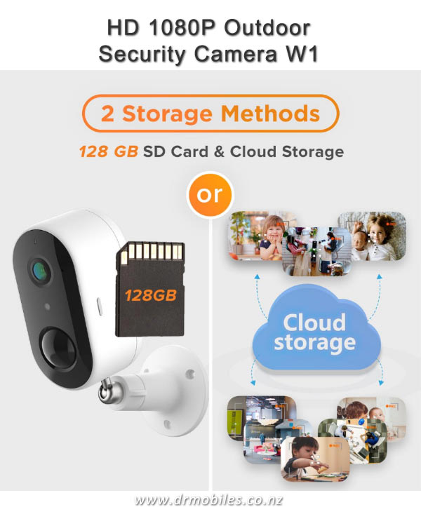 Laxihub W1 - Outdoor 1080P WiFi Outdoor Security Camera IP65