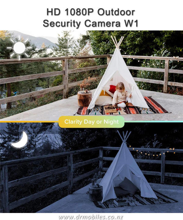 Laxihub W1 - Outdoor 1080P WiFi Outdoor Security Camera IP65