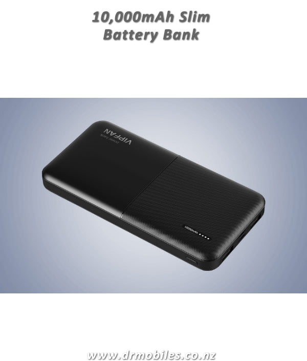 10,000mAh Battery Bank with dual USB Ports Vipffan F04