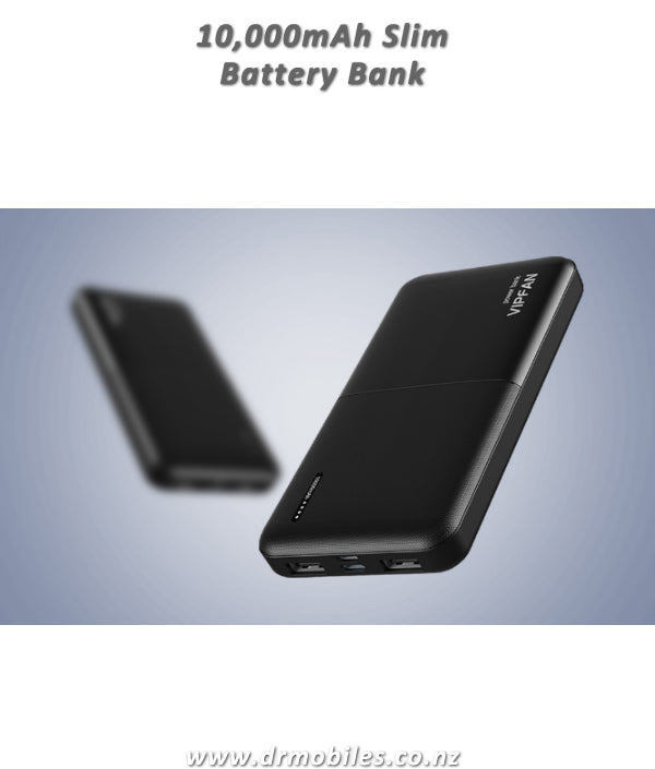10,000mAh Battery Bank with dual USB Ports Vipffan F04