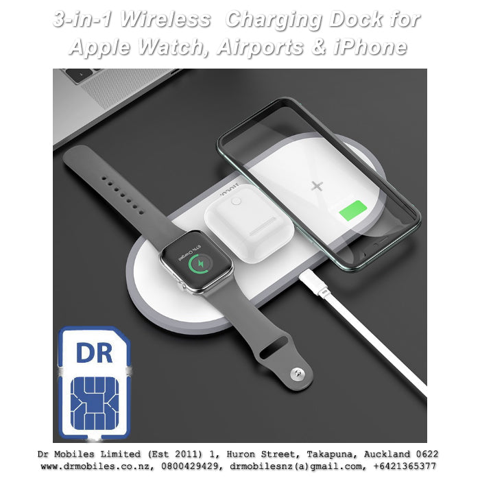 Wireless 3-in-1 Charging Dock for Apple Watch & iPhone Charger, Qi Hoco CW24
