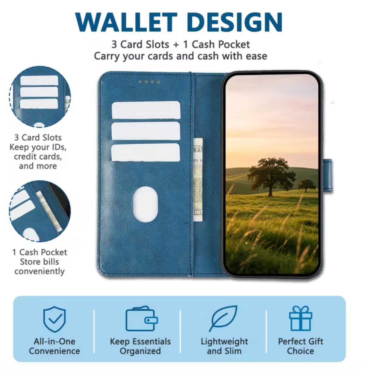 Goospery Bluemoon Diary for Galaxy S21 FE