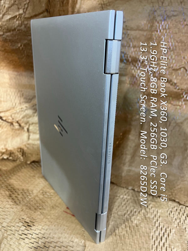 HP EliteBook X360, 1030, G3 Laptop Core i5 1.9GHz SSD