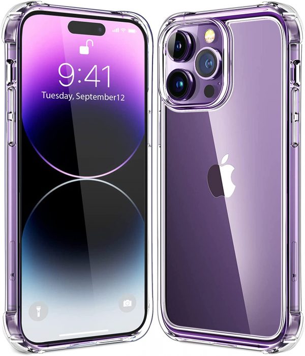 iPhone 14 Pro Max Clear Soft TPU Case Anti Drop
