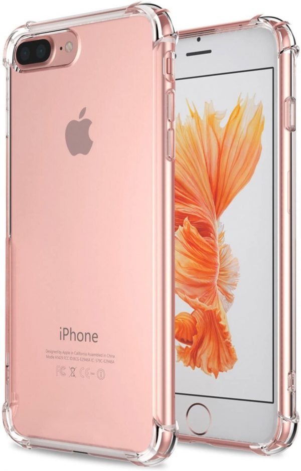 iPhone 6 Plus/7 Plus/8 Plus Clear Soft TPU Case Anti Drop