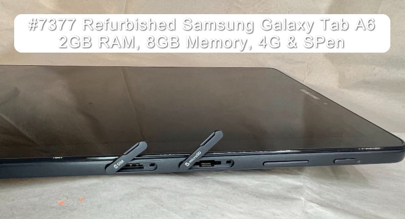 Refurbished Galaxy Tab A6 SM-P585Y Tablet, 4G, S Pen, Takapuna
