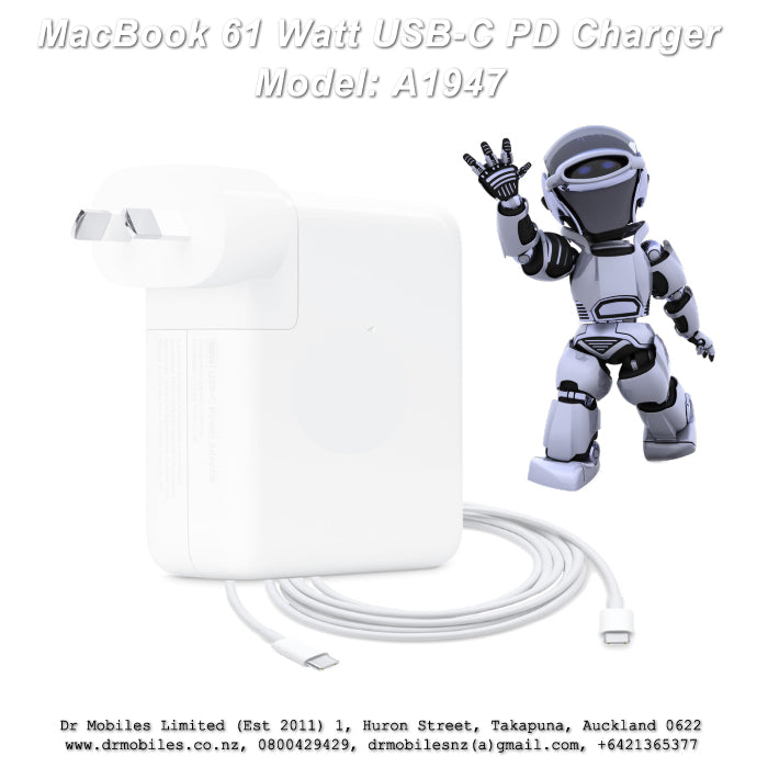 MacBook 61 Watt USB-C PD Charger Model: A1947 Apple