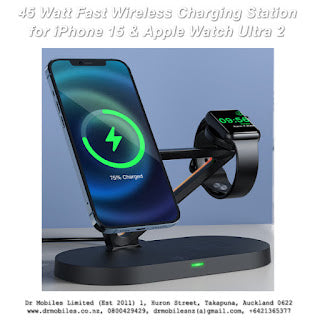 48 Watts, 3-in-1 Fast Wireless Charging Station fo iPhone 15, Apple Watch Ultra 2
