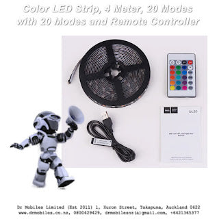 Color LED Strip, 4 Meter, 20 Modes with 20 Modes and Remote Controller