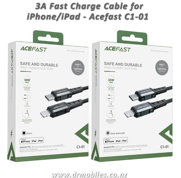 USB-C to Lightning Charging/Data Transfer Cable - Acefast C1-01