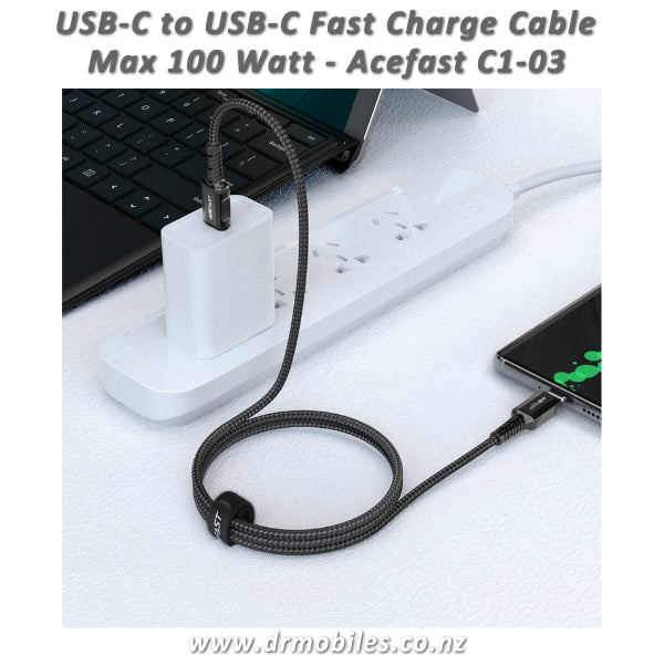 USB-C to USB-C 60W Fast Data/Charging Cable [Acefast C1-03]