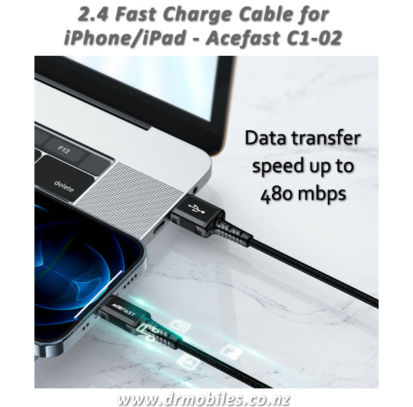 Fast Charge USB-A to Lightning Cable - Acefast C1-02