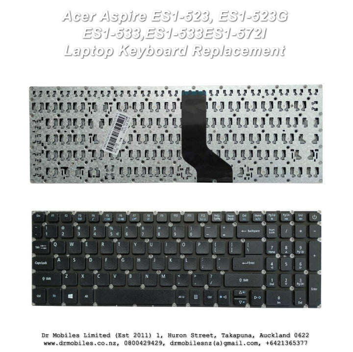 Acer Aspire ES1-523, ES1-523G,  ES1-533 ES1-572 Keyboard Replacement