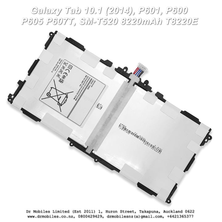 Battery for Galaxy Tab 10.1 (2014), P601, P600, P605 P607T, SM-T520 8220mAh, T8220E
