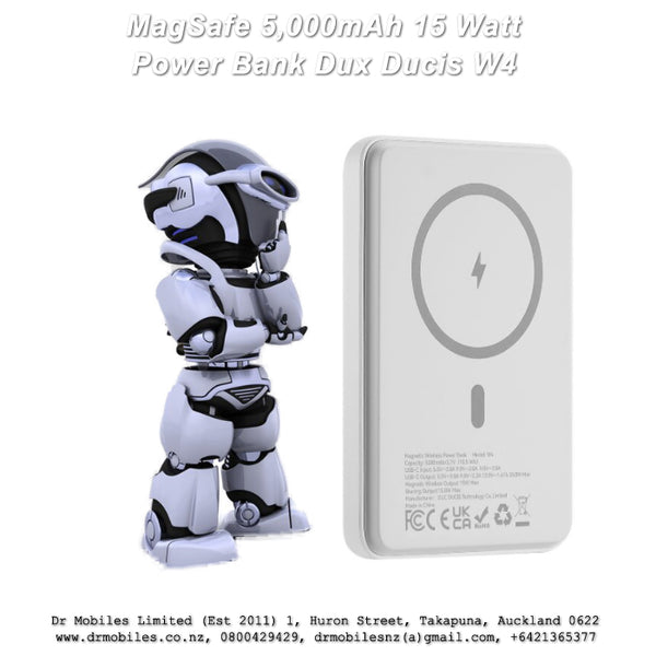 MagSafe 5,000mAh, 18.5 Watt, Magnetic Battery Bank, W4 Dux Ducis