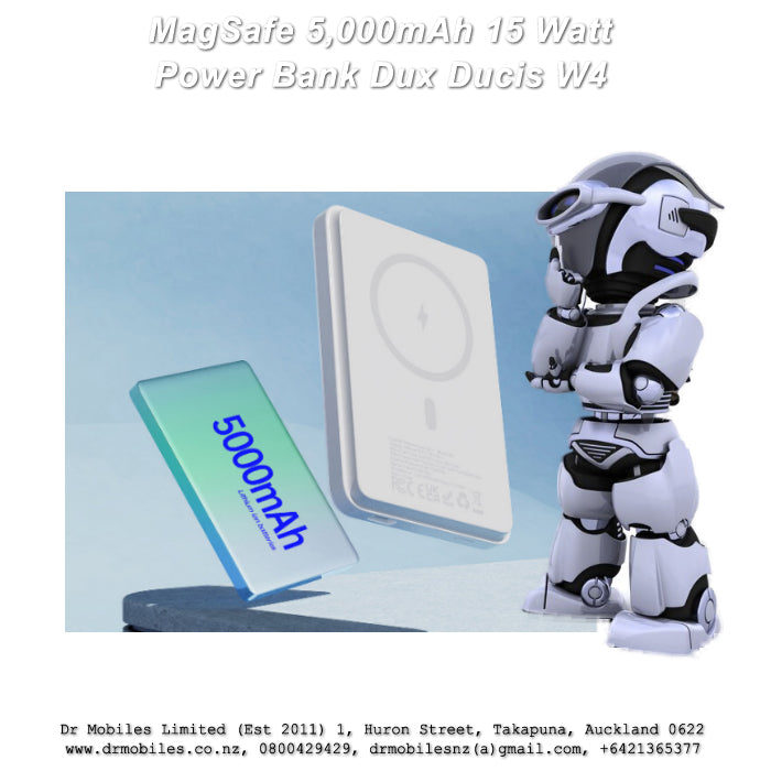 MagSafe 5,000mAh, 18.5 Watt, Magnetic Battery Bank, W4 Dux Ducis