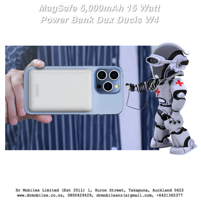 MagSafe 5,000mAh, 18.5 Watt, Magnetic Battery Bank, W4 Dux Ducis