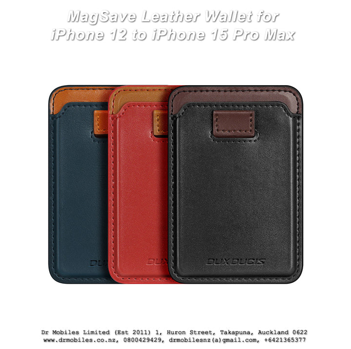MagSave Leather Wallet for iPhone 12 to iPhone 15 Pro Max