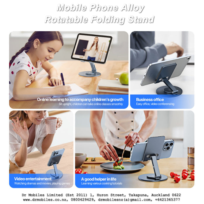 Mobile Phone Alloy Rotatable Folding Stand for iPhone 15 Pro Max