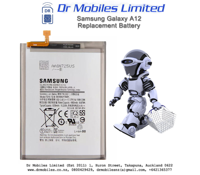 Samsung Galaxy A12 Replacement Battery, EB-BA217ABY