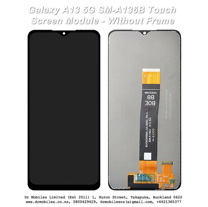 Repair Parts:  Samsung Galaxy A13 5G, SM-A136B LCD/Touchscreen Without Frame