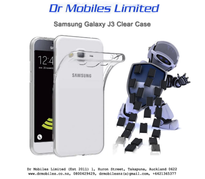 Samsung Galaxy J3/J330 Clear TPU Case - Slim Design