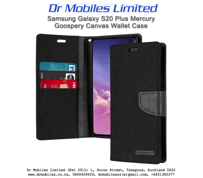 Samsung Galaxy S20 Plus Mercury Goospery Canvas Wallet Case