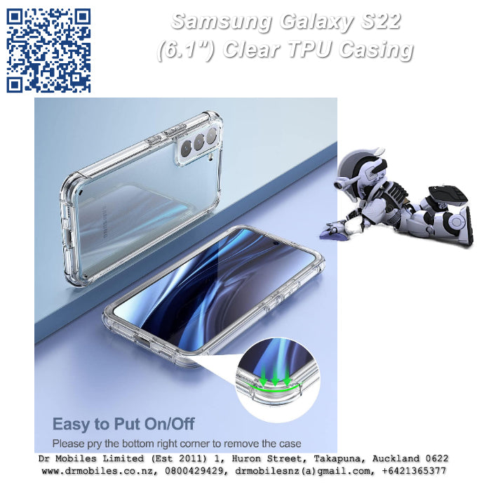Galaxy S22 Clear TPU (6.1") Protective Case