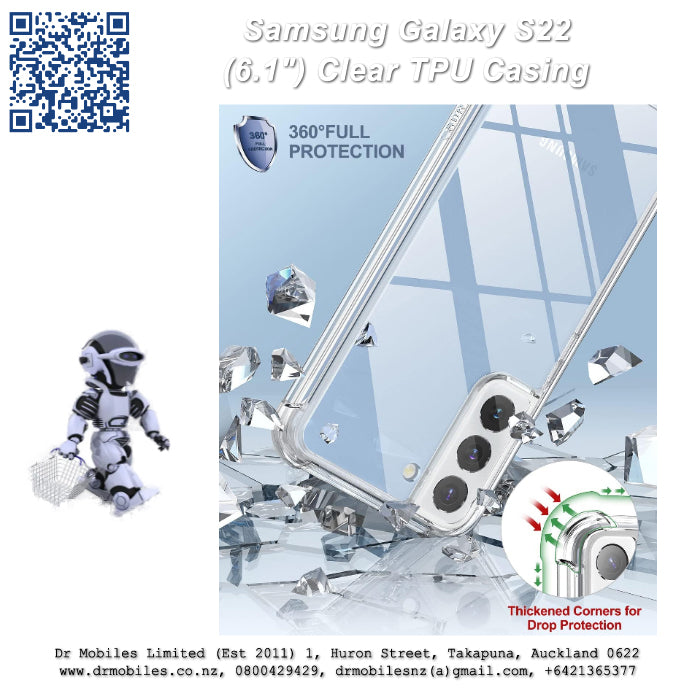 Galaxy S22 Clear TPU (6.1") Protective Thin Case