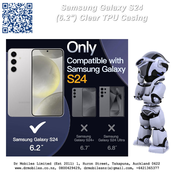Galaxy S24 Clear TPU (6.2") Protective Case