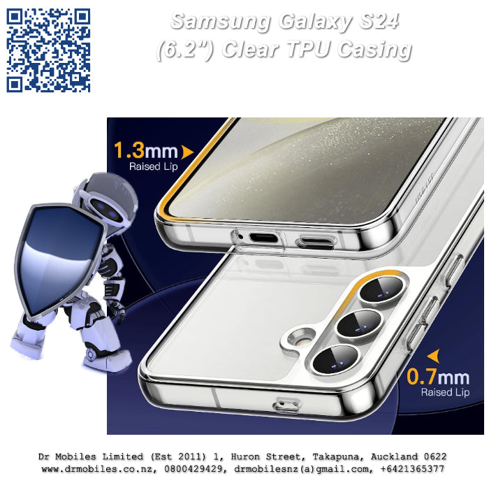 Galaxy S24 Clear TPU (6.2") Protective Case