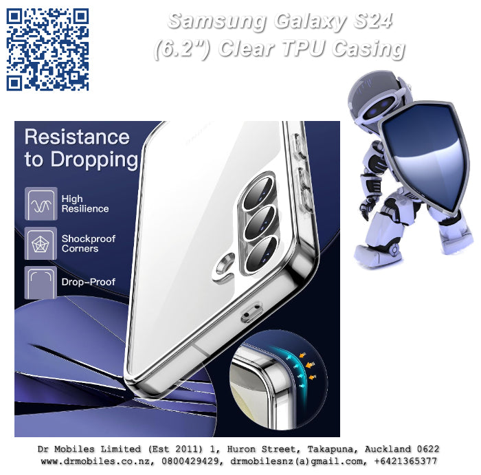 Galaxy S24 Clear TPU (6.2") Protective Case