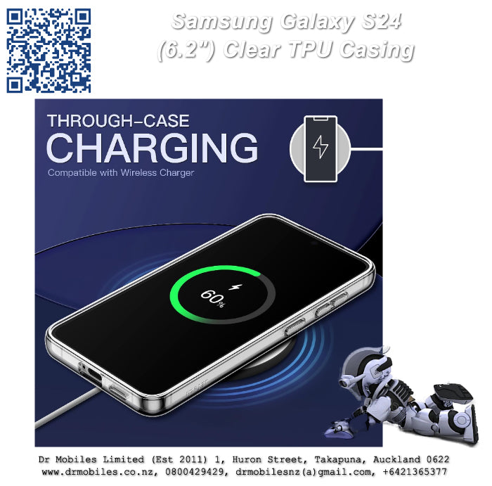 Galaxy S24 Clear TPU (6.2") Protective Case