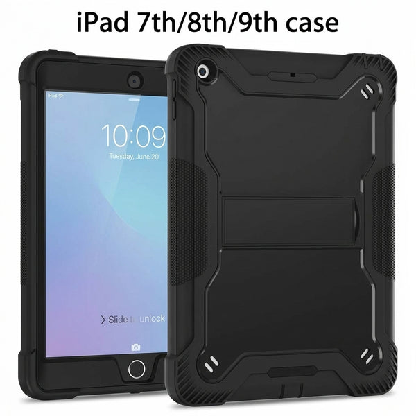 iPad 7th/8th/9th 10.2 inch Armor Rugged Shockproof Case with Stand