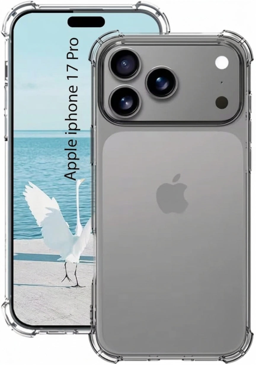 iPhone 18 Pro/17 Pro Clear Soft TPU Case Anti Drop