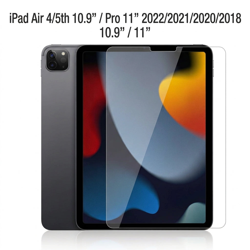 iPad Air4/5th 10.9 inch / Pro 11 2022/2021/2020/2018 11 inch Screen Protector 9H Real Hardness Tempered Glass