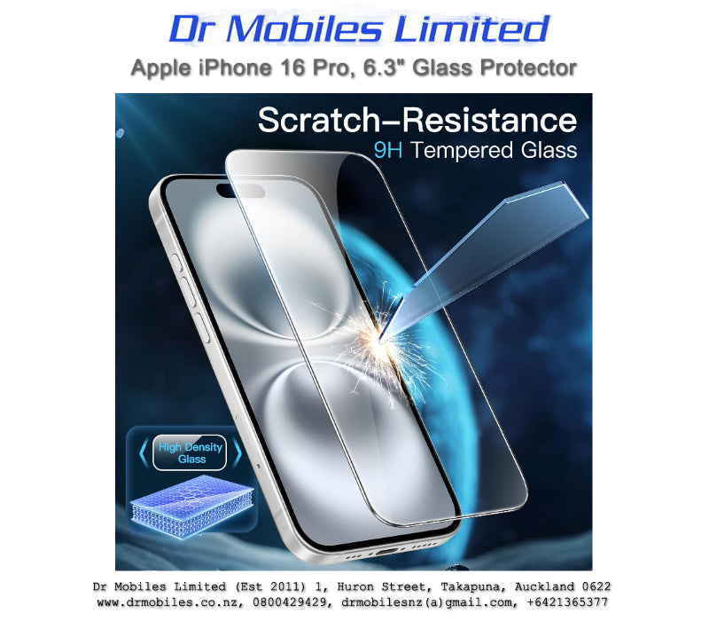 Apple iPhone 16 Pro, 6.3" Screen Protector | drmobiles.co.nz