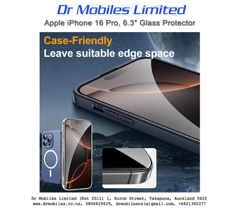 Apple iPhone 16 Pro, 6.3" Screen Protector | drmobiles.co.nz
